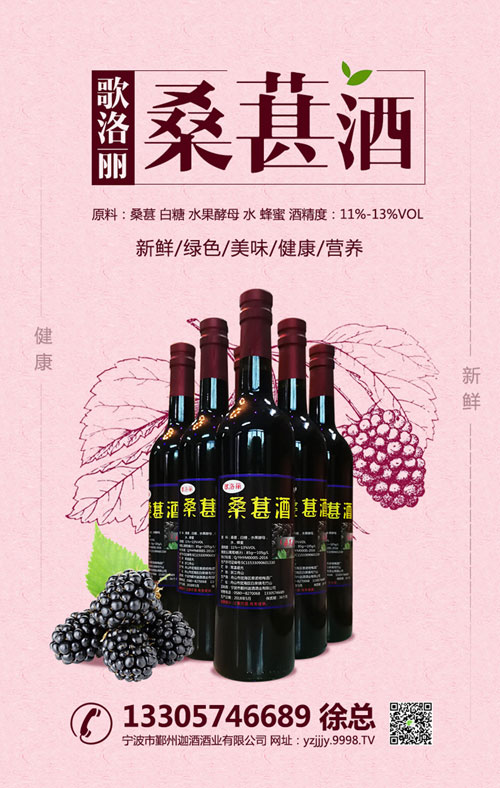 中秋送礼,选择哥歌桑葚酒,营养又健康!